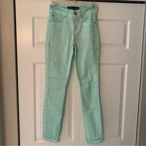 EXPRESS Mid-rise Skinny Denim Mint